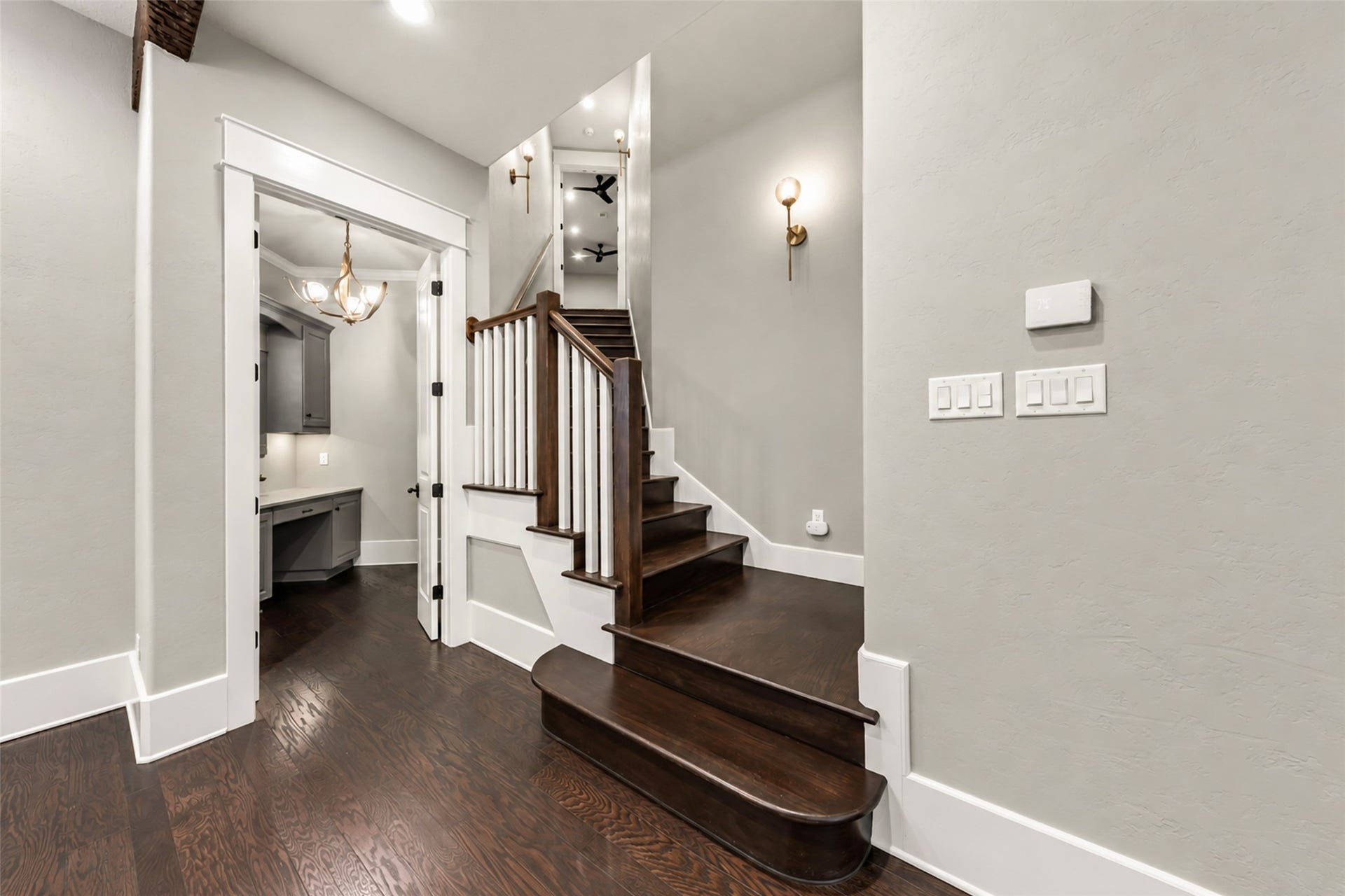 3232 Walnut Creek Court, Bryan, TX 77807 Door to office/stairs to flex space/studio
