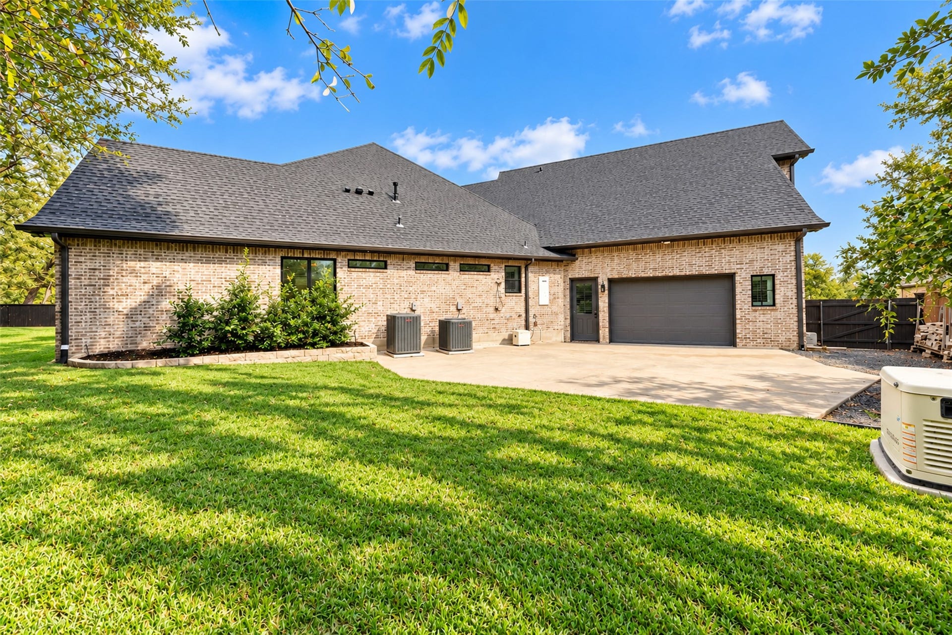 3232 Walnut Creek Court, Bryan, TX 77807 Back pull through area with outdoor shower