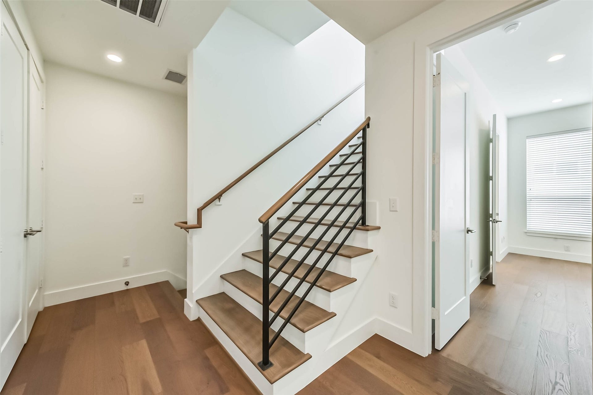 2408 Emancipation Avenue, #A, Houston, TX 77004 Modern Staircase with sleek railing