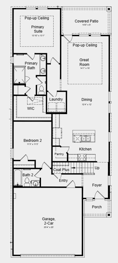 Additional Highlights Include: standing shower at secondary bath and gas line at patio.