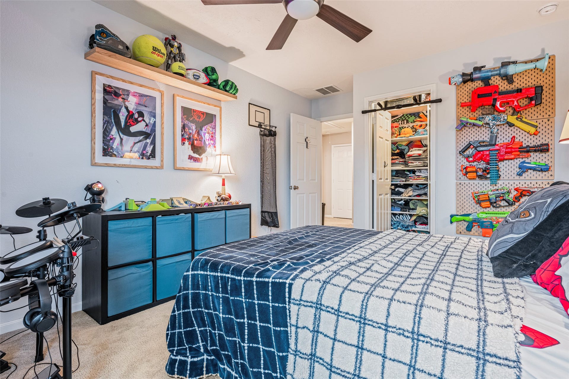 3806 Belmore Lane, Pearland, TX 77584 A second view shows off the bedrooms generous layout, closet storage, and flexibility for everyday living.