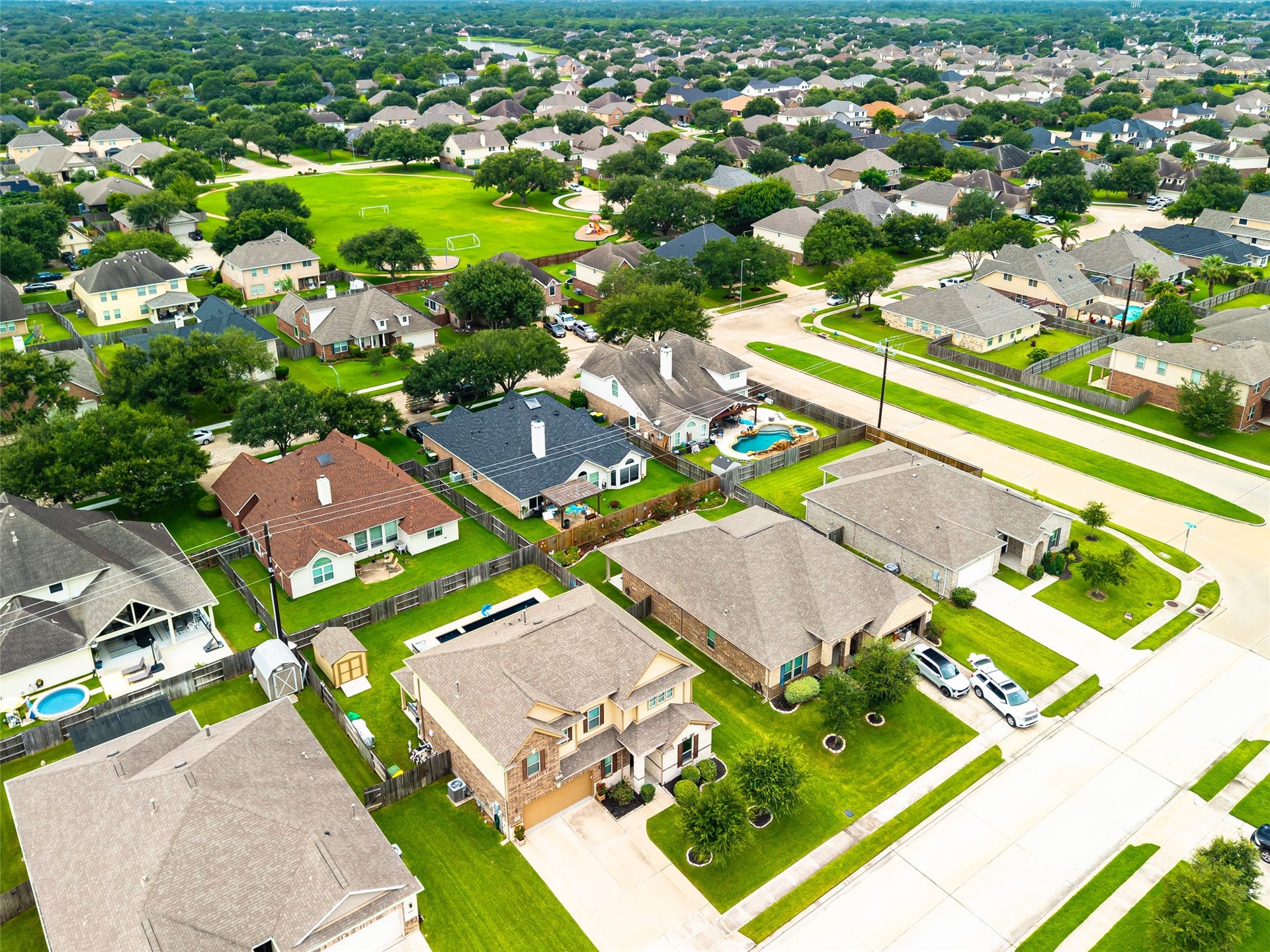 3806 Belmore Lane, Pearland, TX 77584 A nearby neighborhood park gives you even more outdoor space to enjoy just beyond home.
