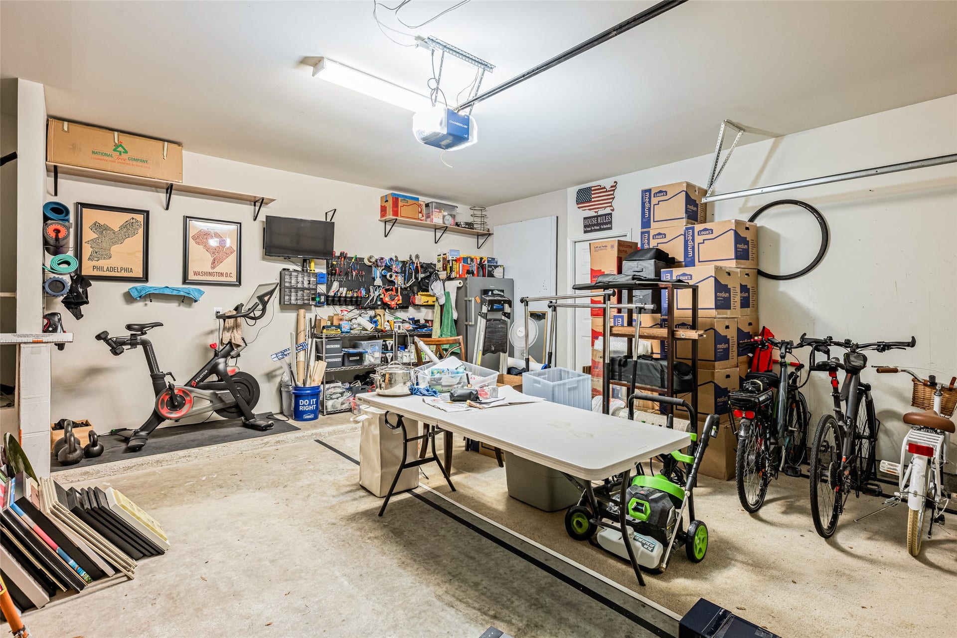 3806 Belmore Lane, Pearland, TX 77584 Your spacious garage gives you plenty of room for bikes, tools, storage, projects, and everyday gear.