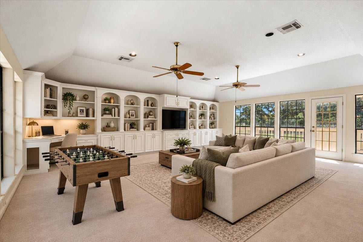 7514 Pinehurst Shadows Drive, Humble, TX 77346 Virtually staged game room