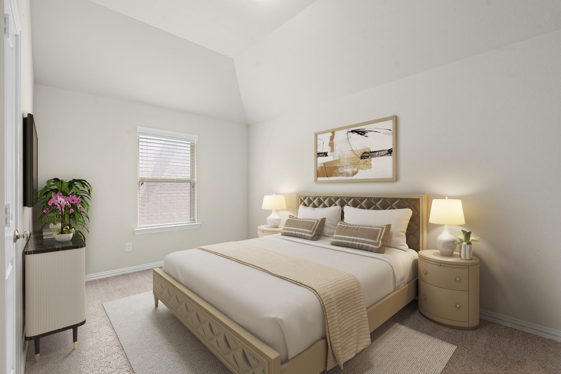 Virtually Staged: Spacious secondary bedrooms