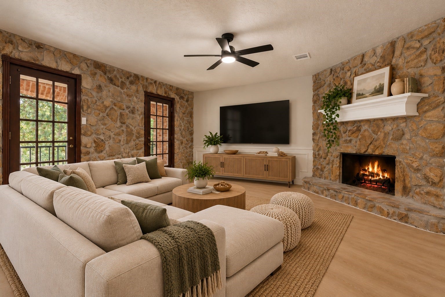 Virtually Staged game room