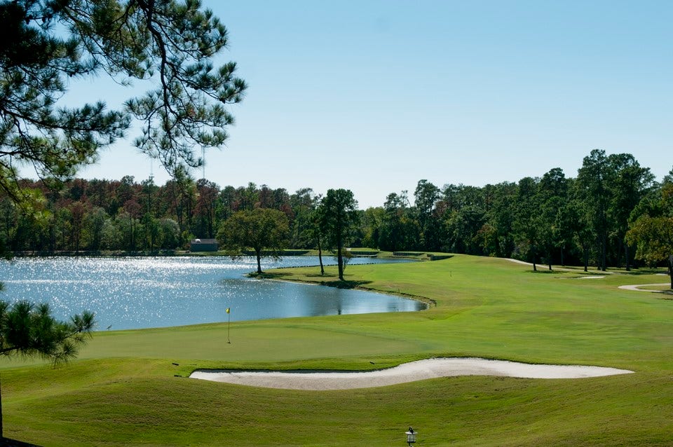 98 W Knightsbridge Drive, The Woodlands, TX 77385 Play golf in the afternoons on one of the golf courses