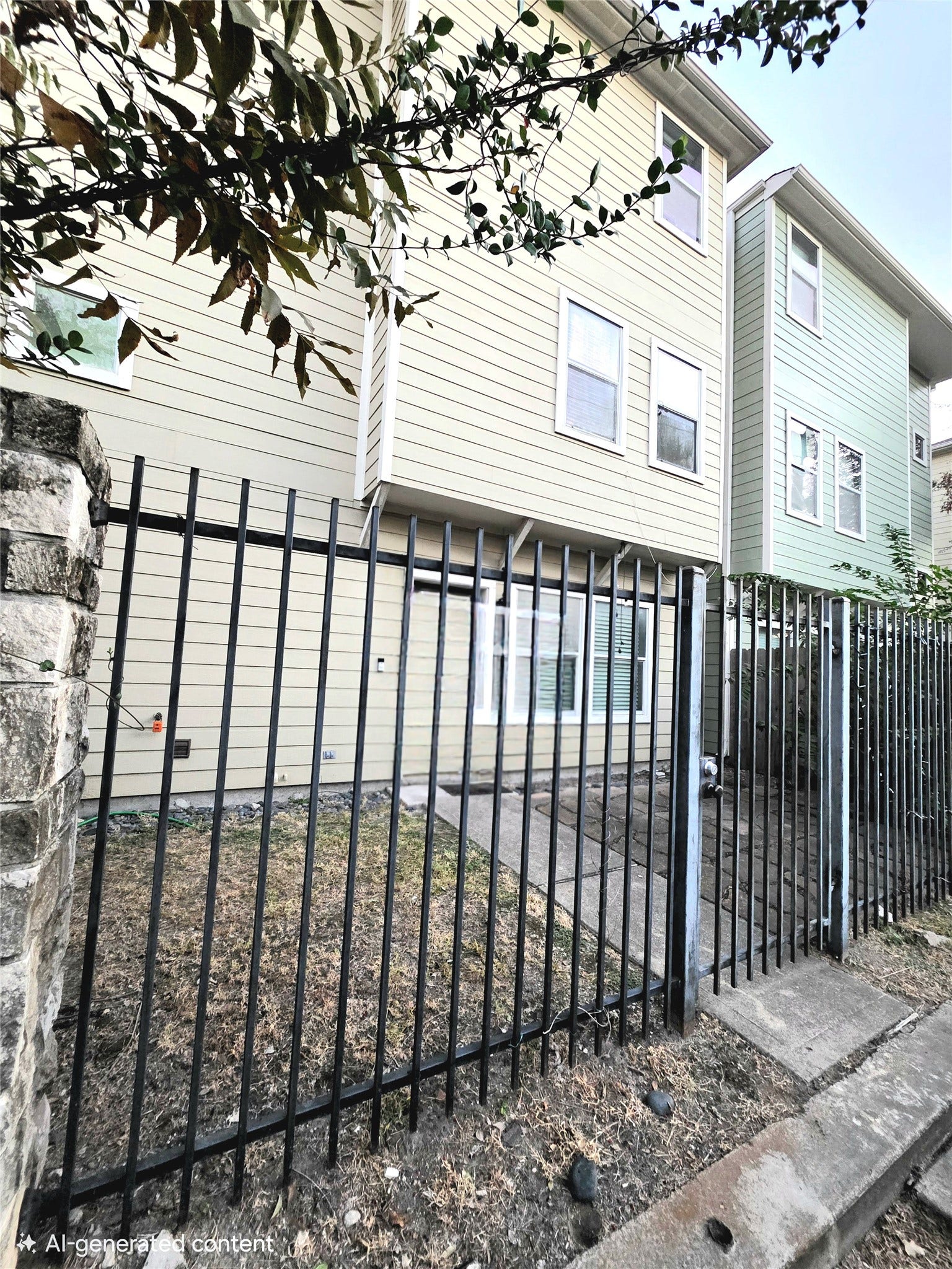 1828 Fletcher Street, Houston, TX 77009 backyard - entrace thru the street
