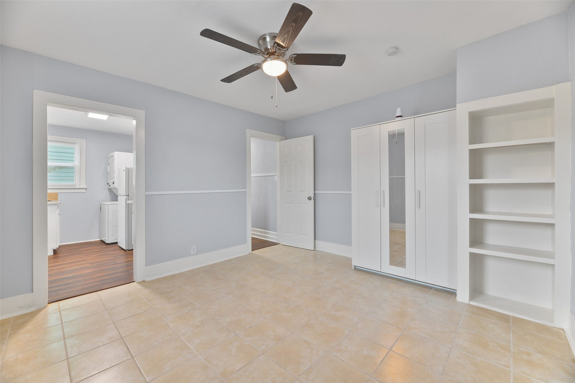 Unit A - Bedroom with built-ins