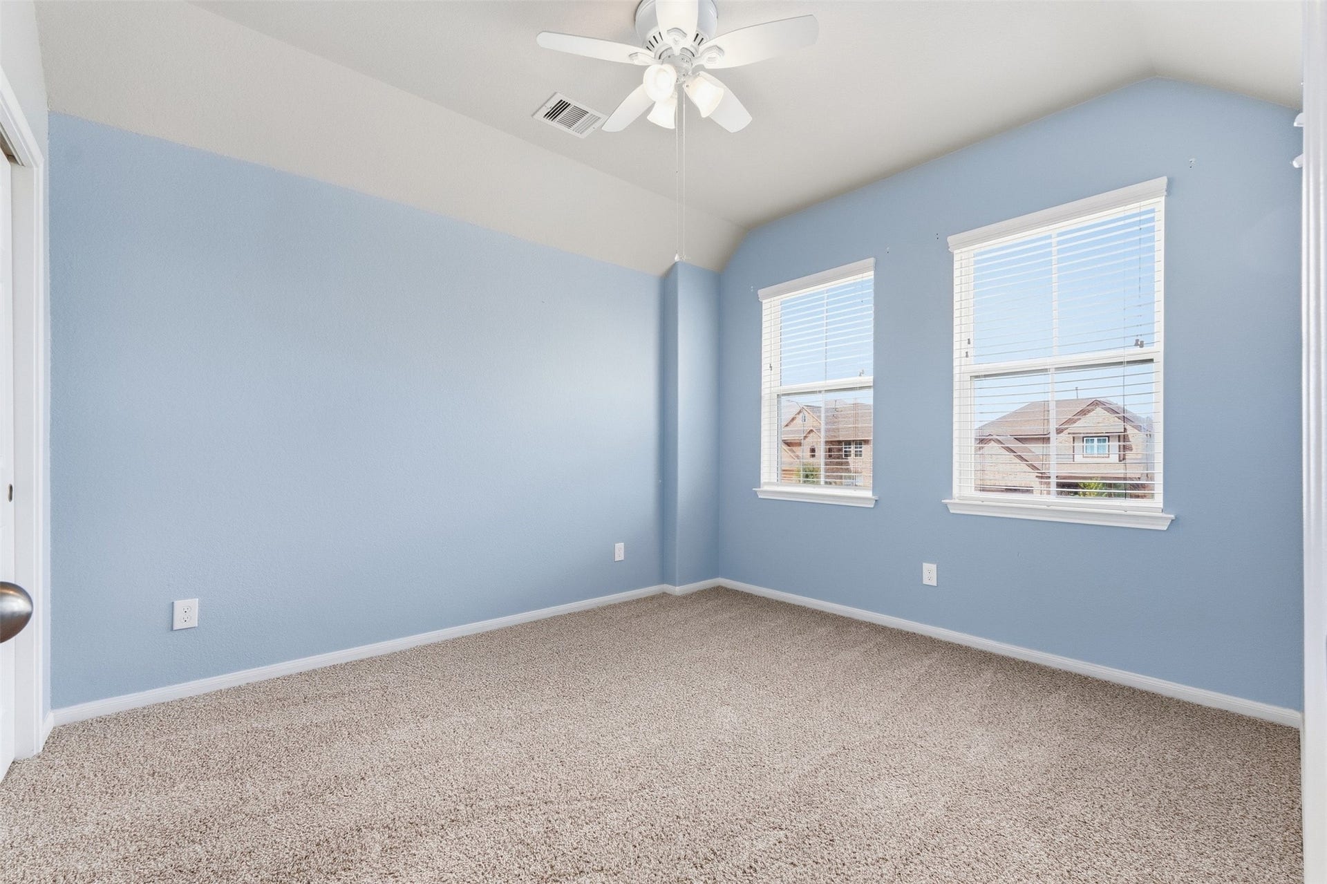 There is plenty of bright light upstairs for each bedroom.