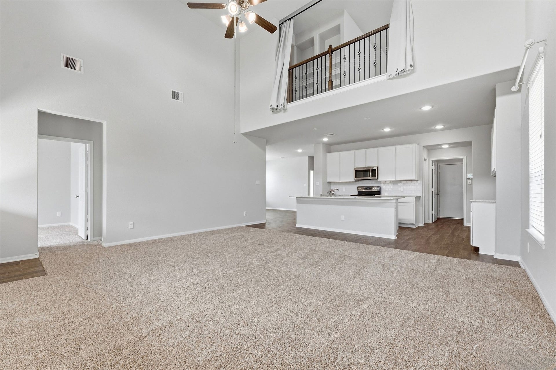 Enjoy an open concept feel with the kitchen open to the living room.