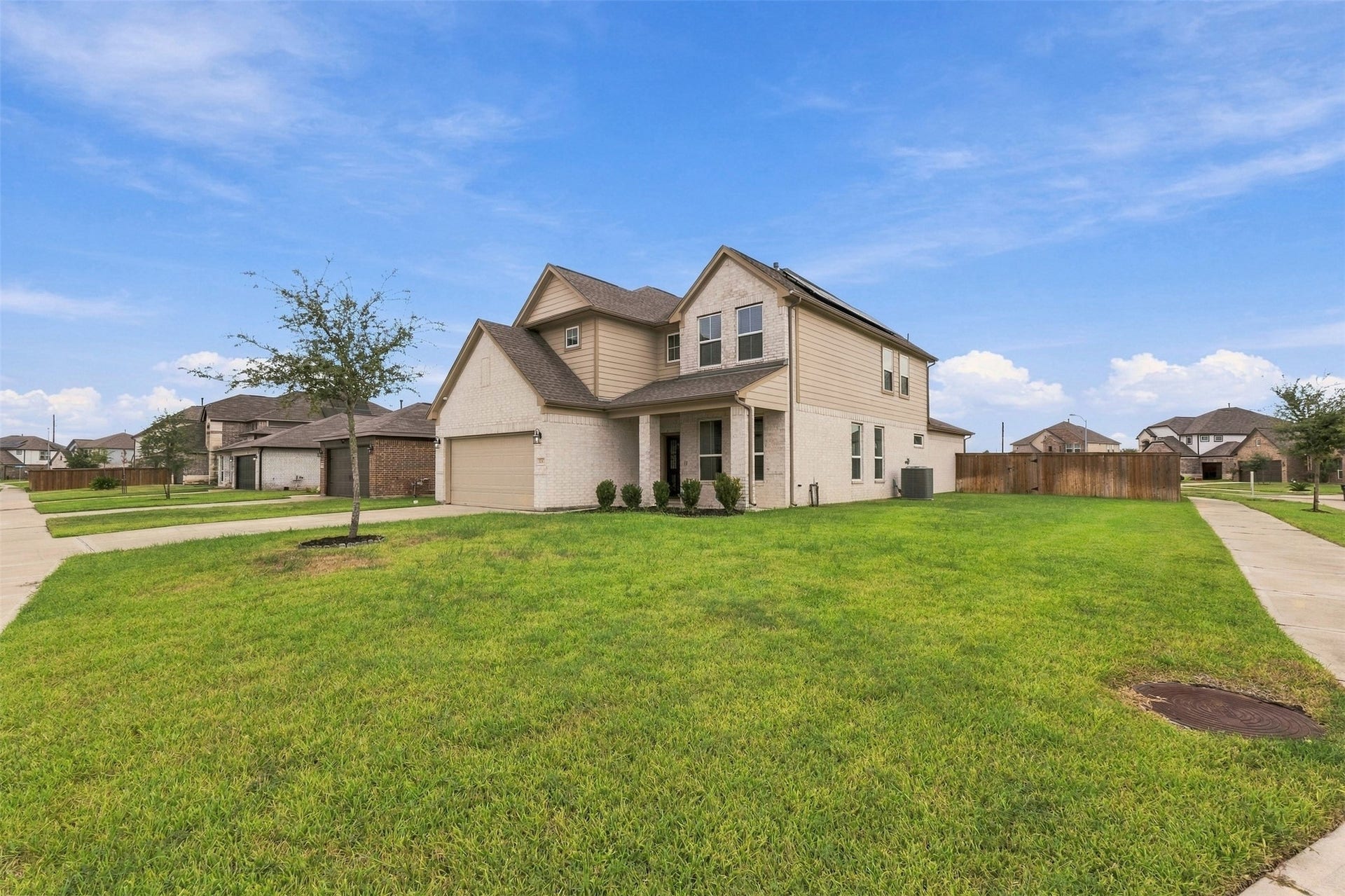 A larger corner lot leaves breathing room between neighbors and space for your kids to play.