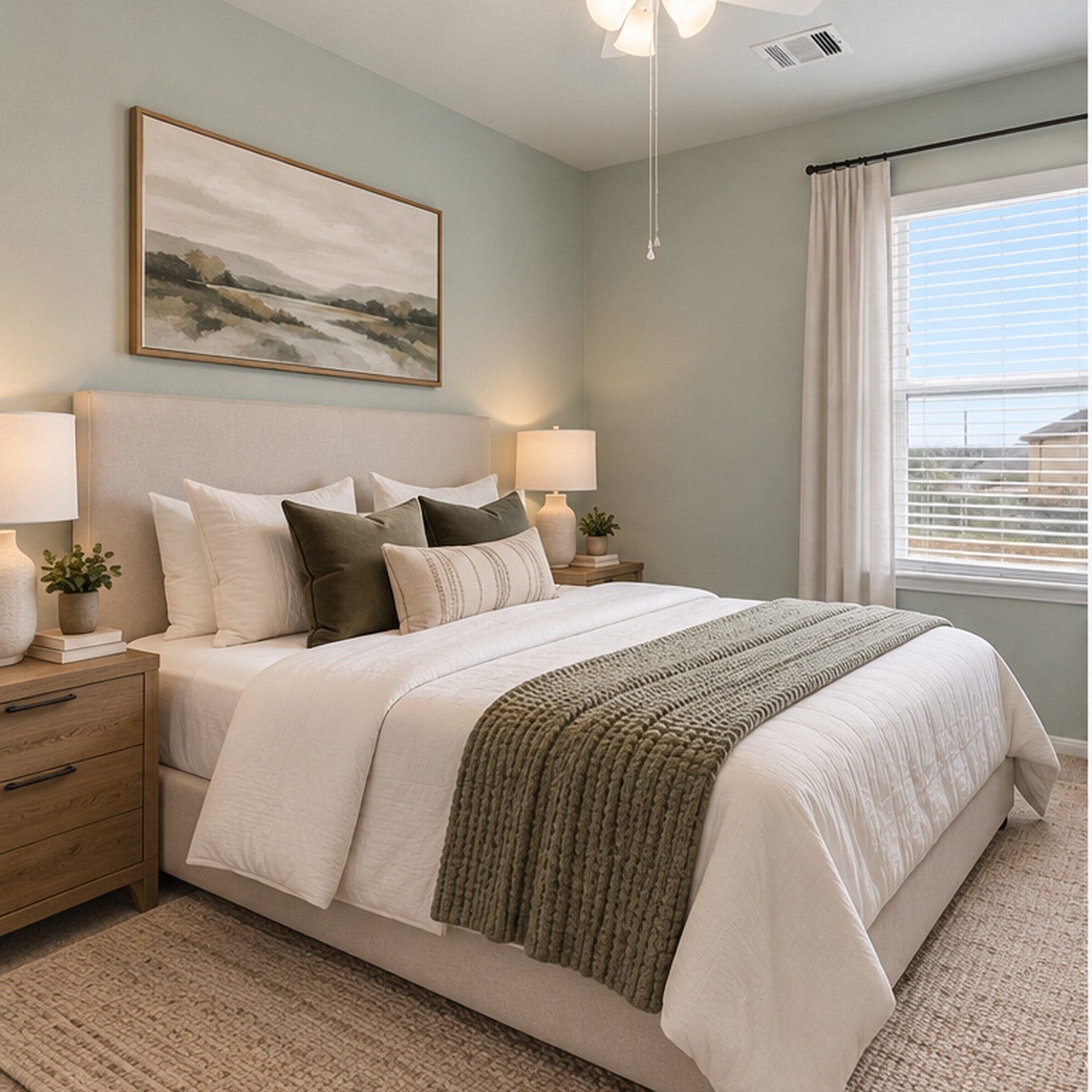 Virtually Staged Bedroom 2 - upstairs