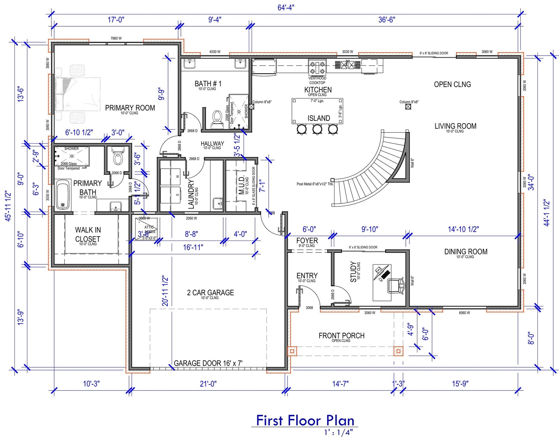 281 Waterford Way, Montgomery, TX 77356 First floor plan. Based on builder plans; layout and dimensions are approximate and subject to change.