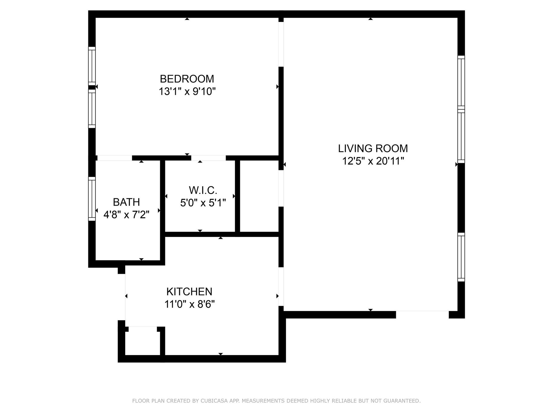 One Bedroom Floor plan