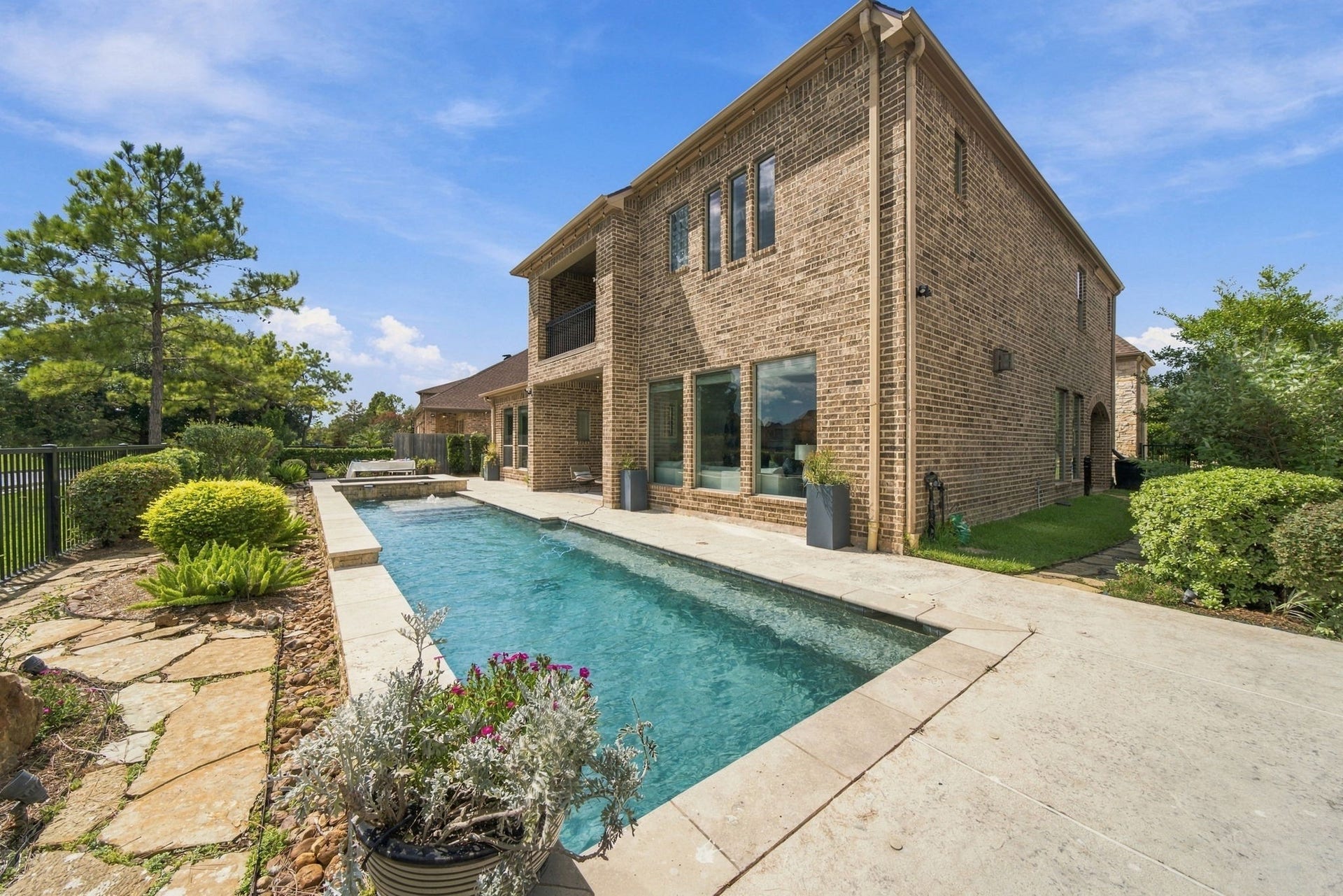 14423 Tivoli Drive, Houston, TX 77077 Another view of the backyard and pool area.