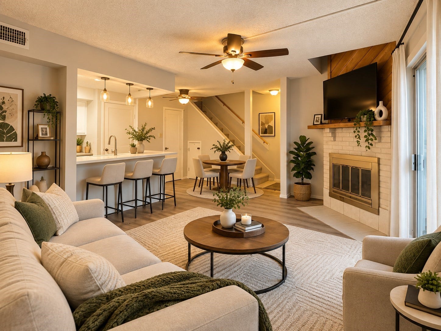3919 Fairmont Parkway Parkway, #162, Pasadena, TX 77504 VIRTUALLY STAGED!!! Living Room