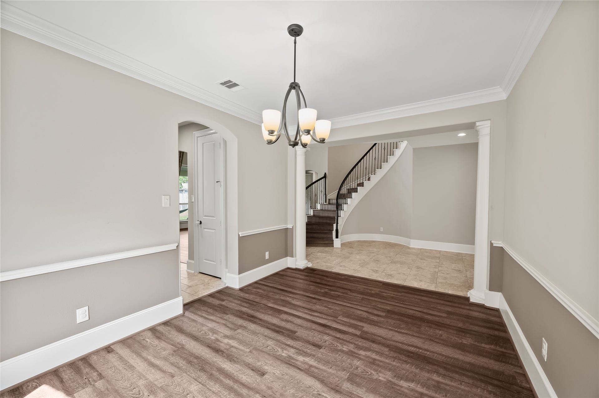 1714 Wickham Reach Drive, Spring, TX 77386 Dining Room looking to the stairs