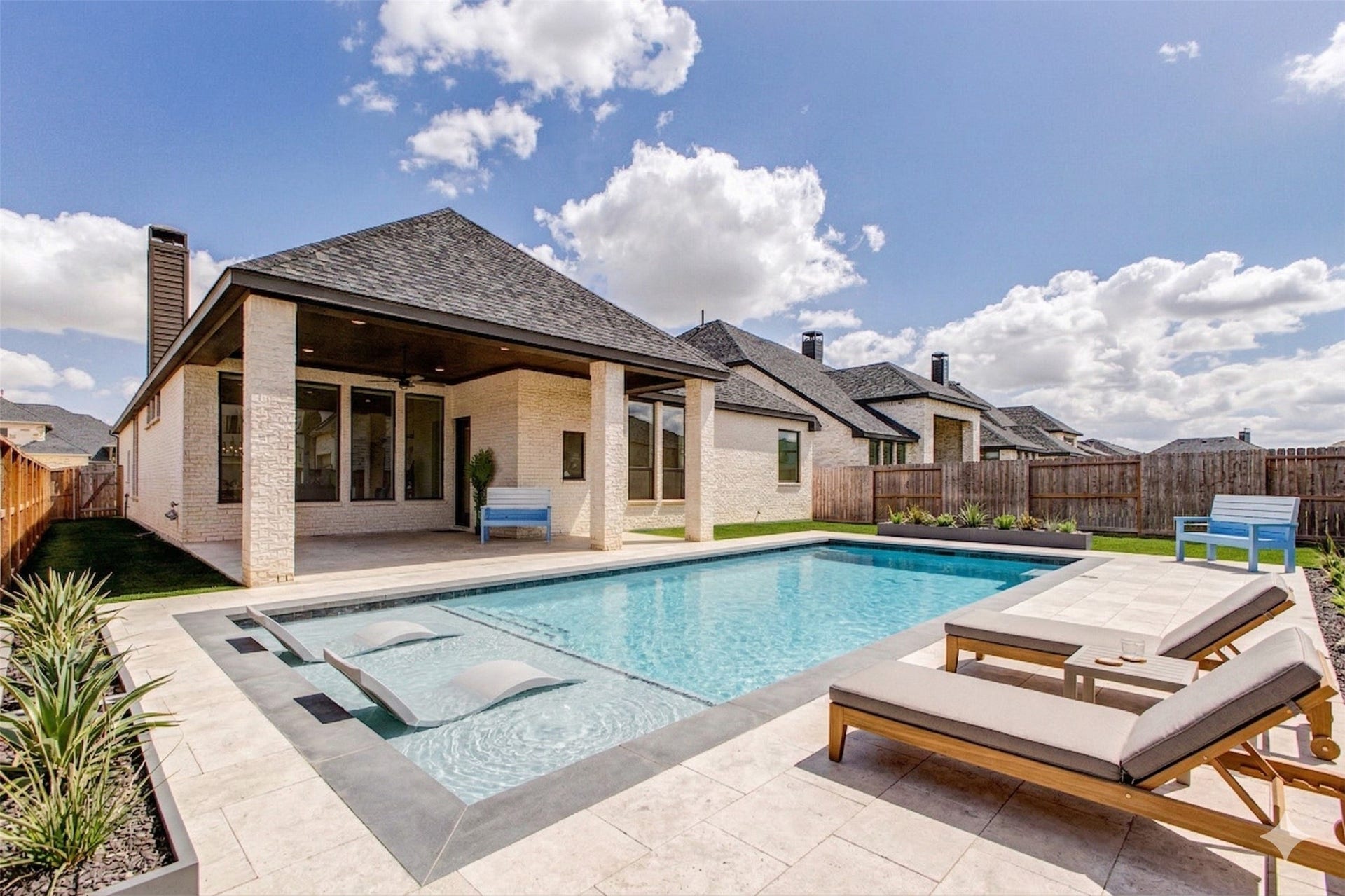 4510 Windmill Landing Lane, Fulshear, TX 77441 Imagine the endless possibilities of this backyard oasis, beautifully enhanced with a virtually created pool to showcase its full potential for relaxation and entertainment.