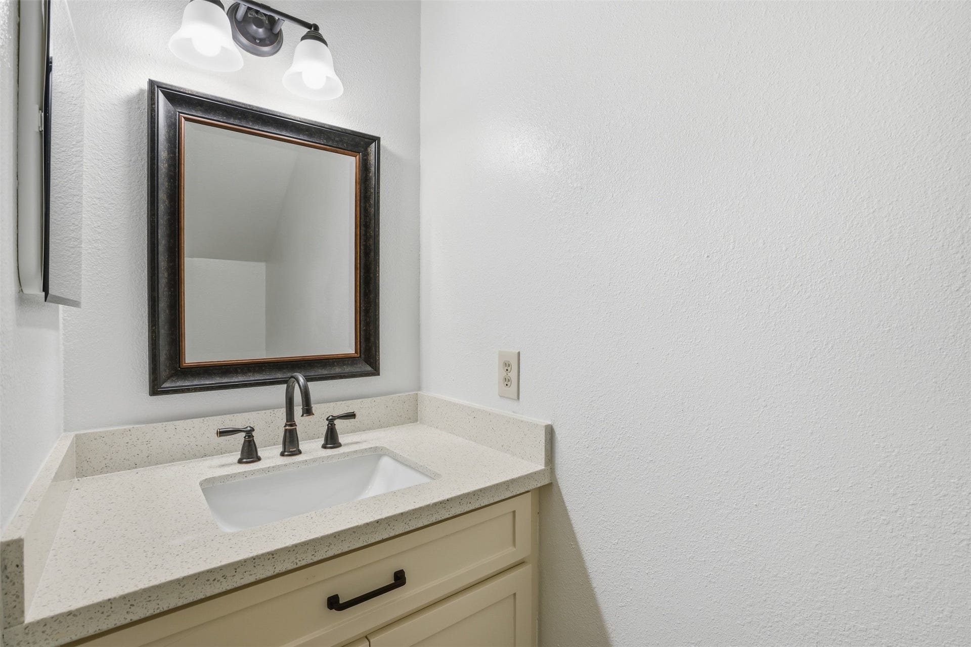 Renovated half bath, downstairs!