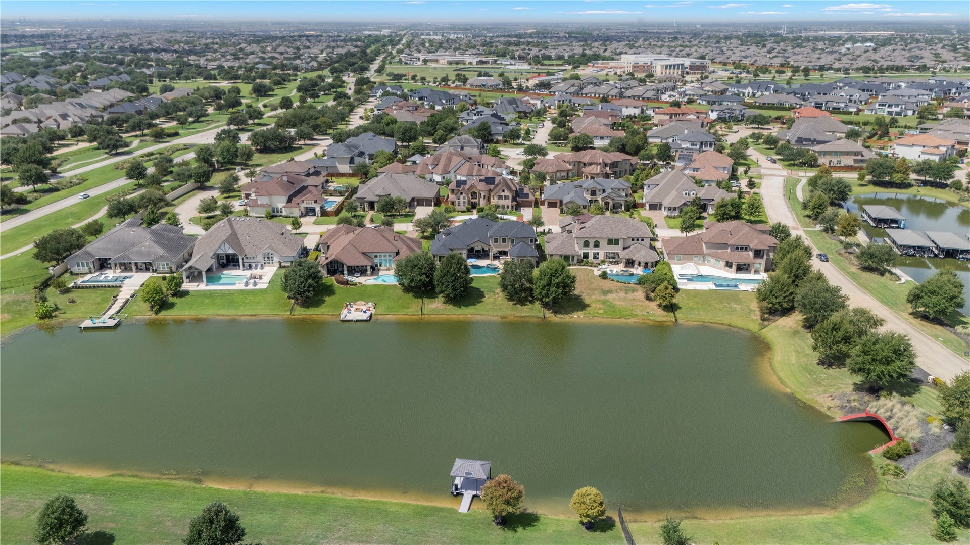 10114 E Frio River Circle N, Cypress, TX 77433 2 of the neighbors put in a boat dock and can drive boats, out to the main lake