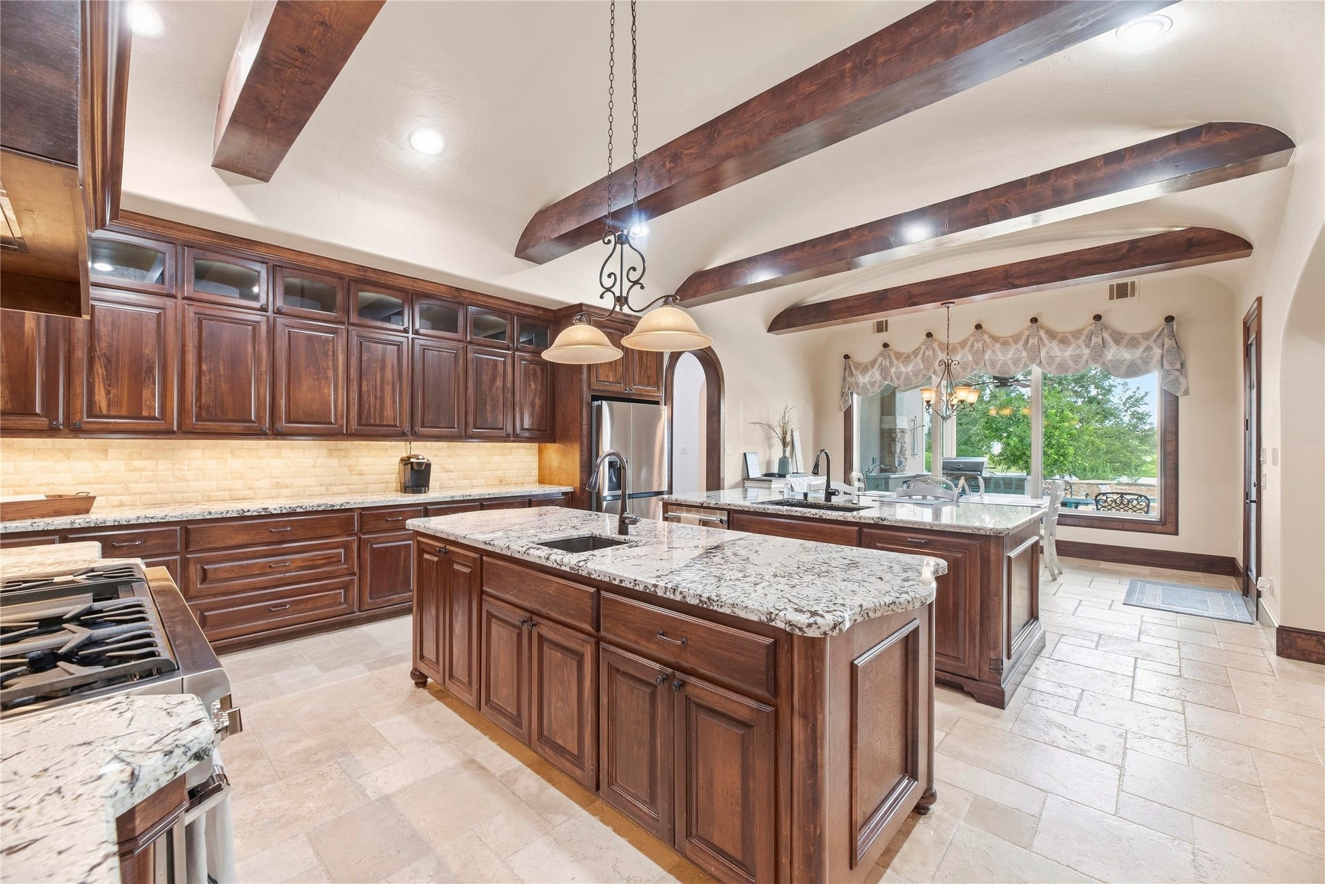 10114 E Frio River Circle N, Cypress, TX 77433 No outlets on that beautiful backsplash, they are under the cabinets with the lighting.