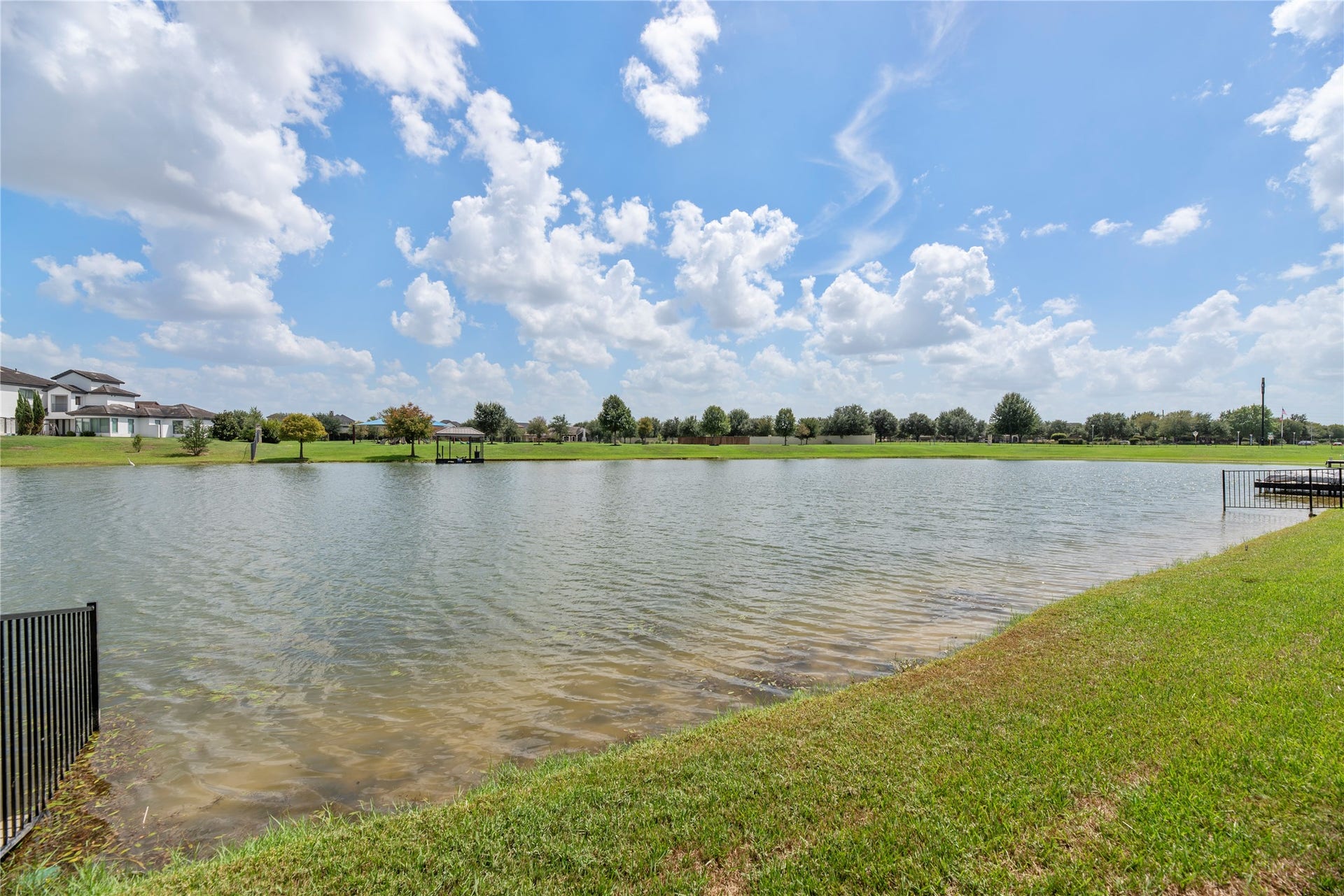 10114 E Frio River Circle N, Cypress, TX 77433 When including this easement by the water the lot is about 18236 sq ft or 0.41 acres