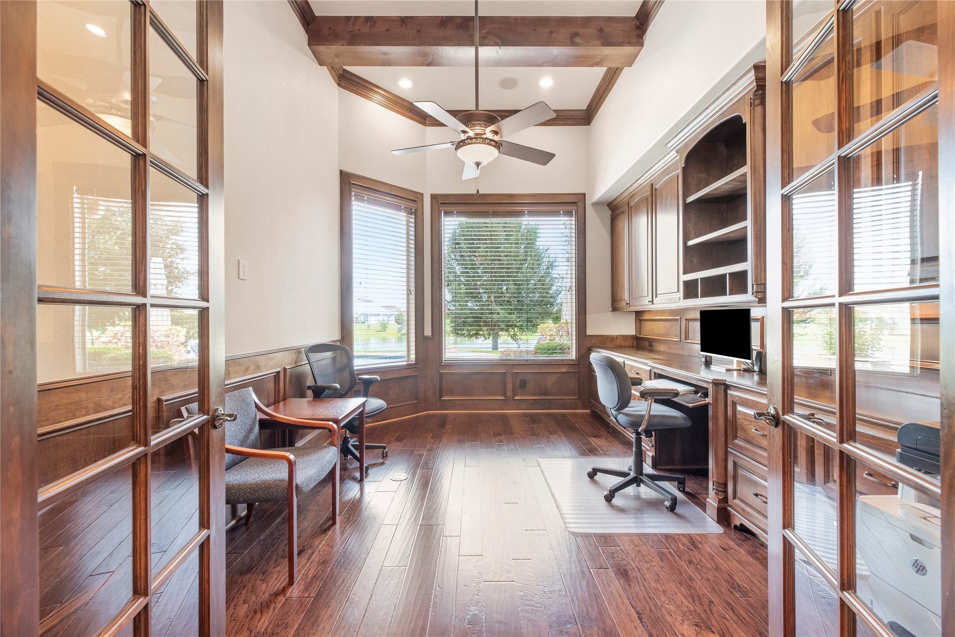 10114 E Frio River Circle N, Cypress, TX 77433 Working in this study is relaxing with that view
