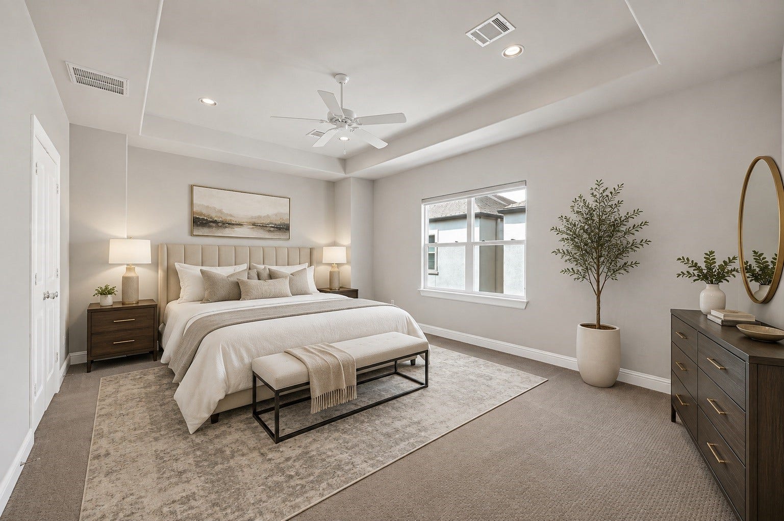 5514 Petty Street, #A, Houston, TX 77007 Luxurious Primary Retreat 3rd floor -Virtually staged