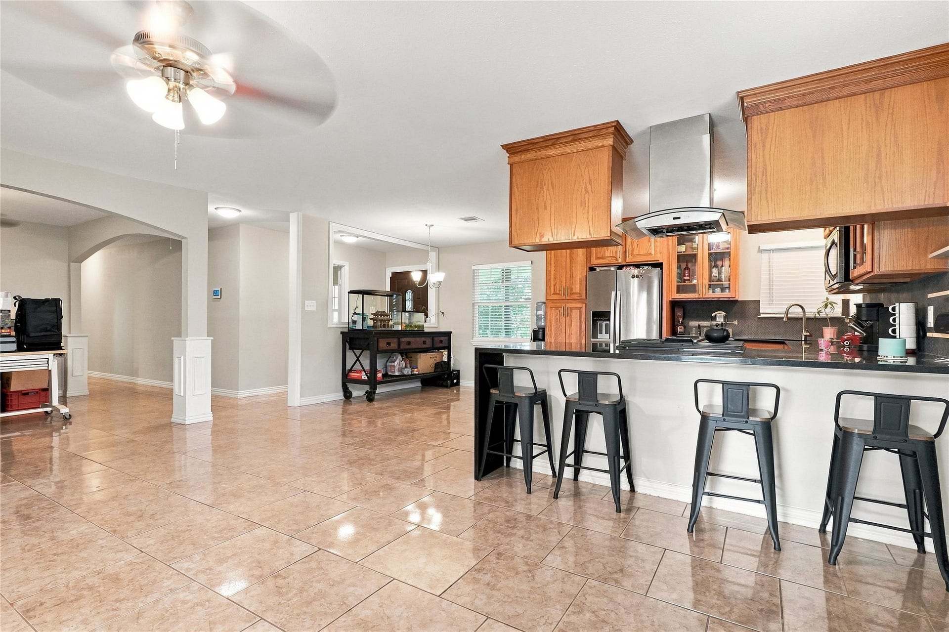 3305 Luella Avenue, Deer Park, TX 77536 Kitchen open to Family Room