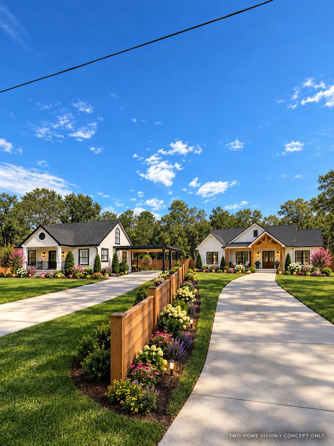 1508 Cougar Creek Street, Conroe, TX 77385 Conceptual layout if both homes