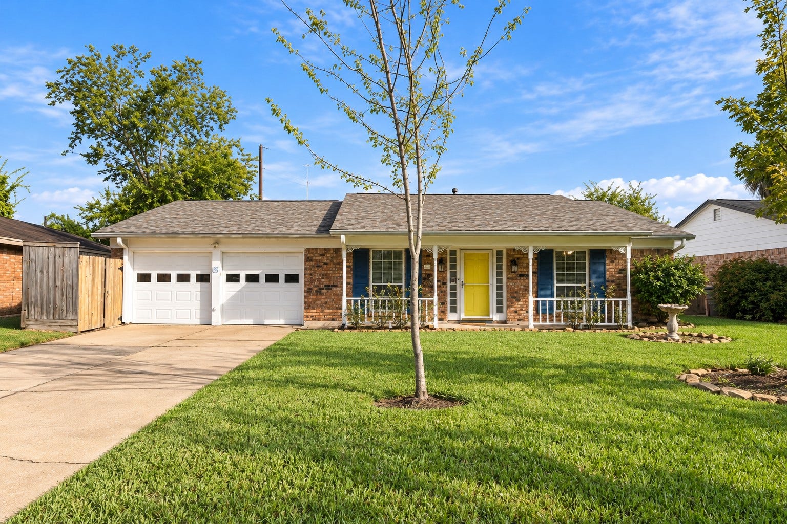 Welcome to 6002 Saxon, a charming one-story home situated on a spacious lot in Oak Forest!