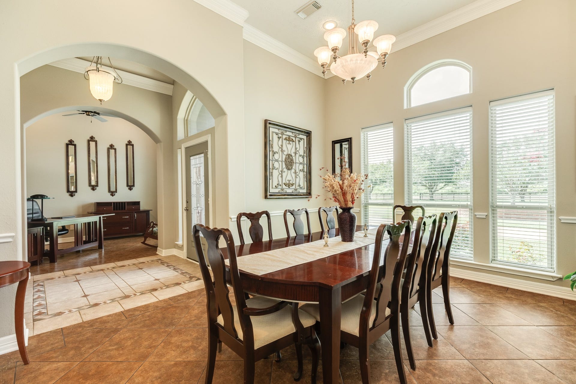 16337 County Road 171, Danbury, TX 77534 Another view of the formal dining area, ideally positioned just off of the entry and offering a seamless view into the versatile flex space.