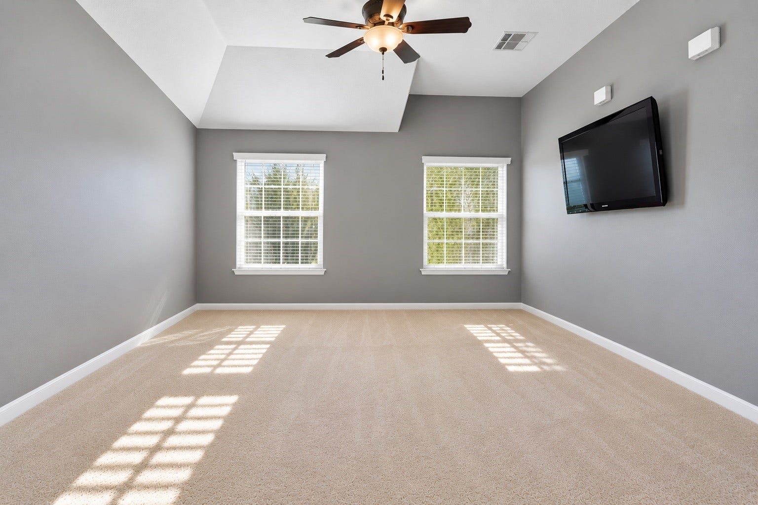 Another view of the massive Game Room with abundant natural light
*Items virtually removed