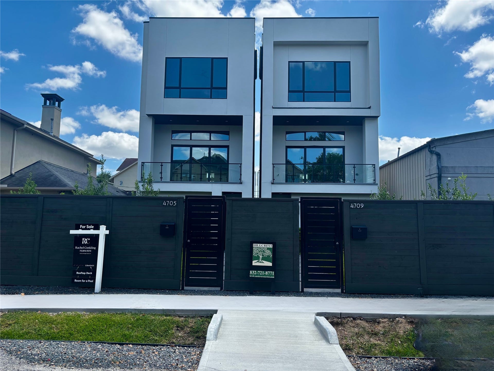 Graveled parking pads right outside the front gateeasy and convenient. A rare find in Rice Military! Provide everyday ease for tenant and guests.