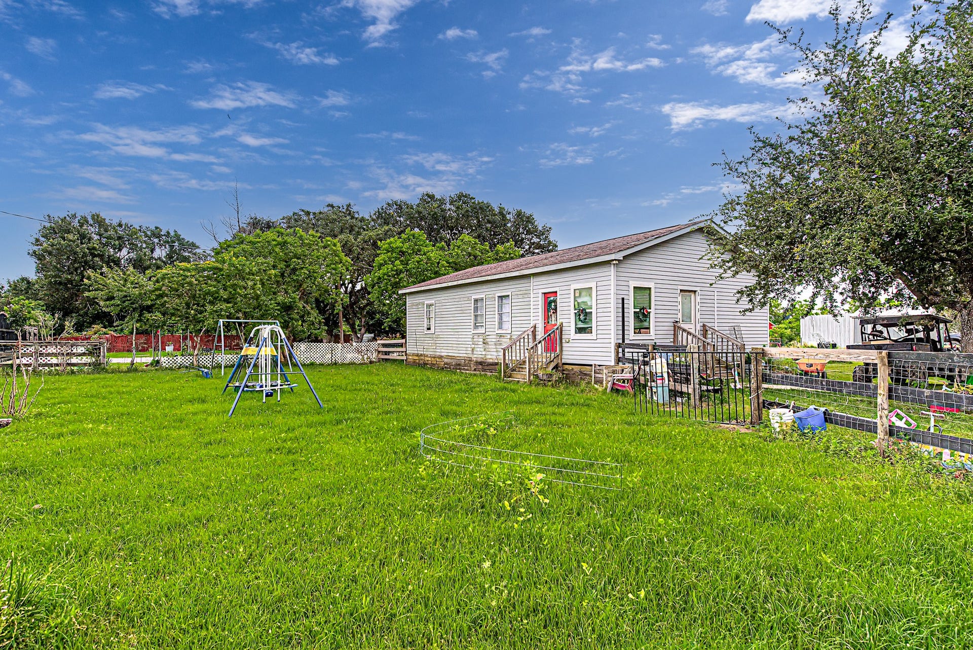 29867 Marti Road, Katy, TX 77493 Secondary home on the property offers great options for multi-generational living arrangements or office space for business or work from home.