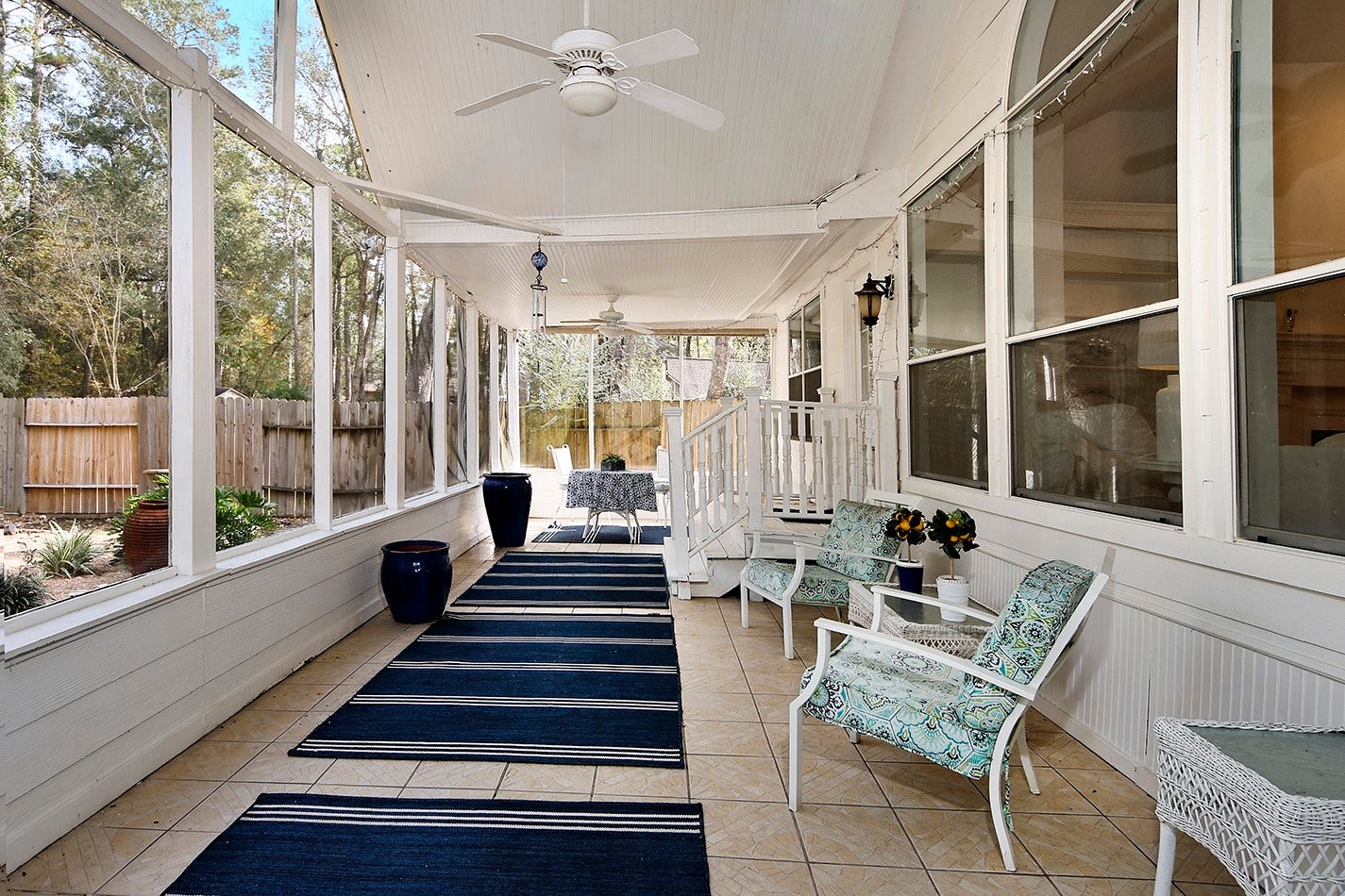 174 N Wimberly Way, The Woodlands, TX 77385 Back screened in porch for year round