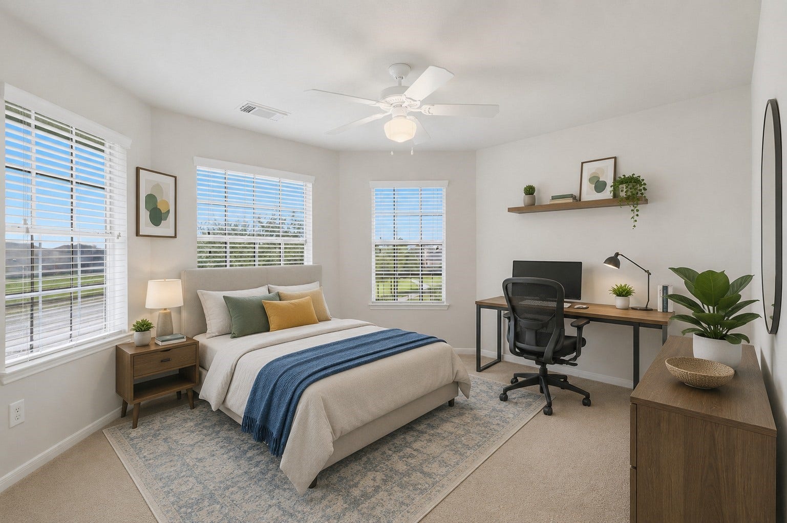 13806 Cove Landing Lane, Rosharon, TX 77583 This versatile upstairs room is enhanced by multiple windows and generous space for a bedroom, office, or flex area.**Virtually staged
