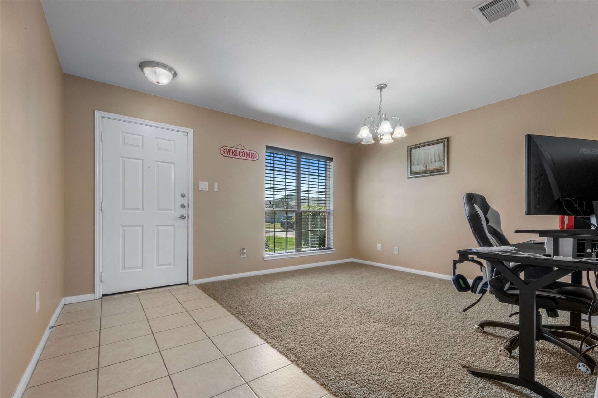 314 Gulf Winds Drive, Bacliff, TX 77518 Formal dinning area, currently used as an office.