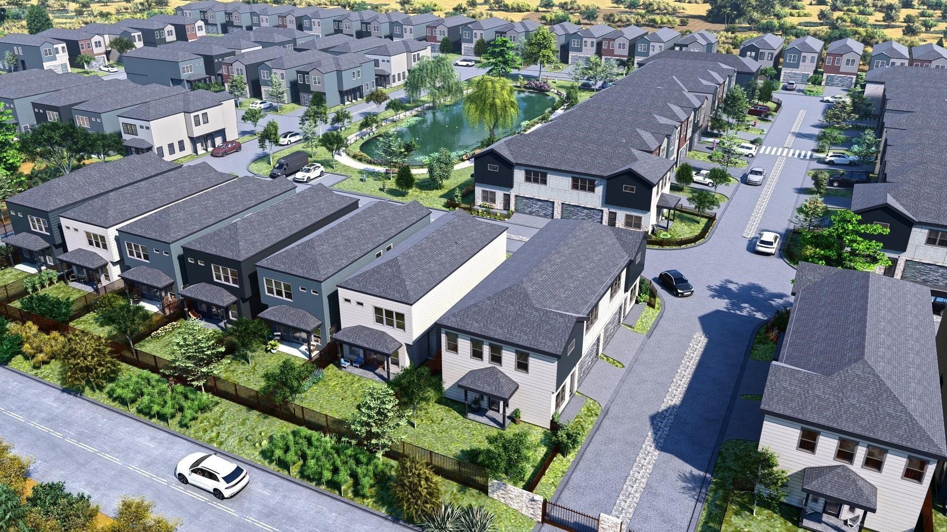 2818 Peacock Green Way, Houston, TX 77047 Aerial Community Rendering