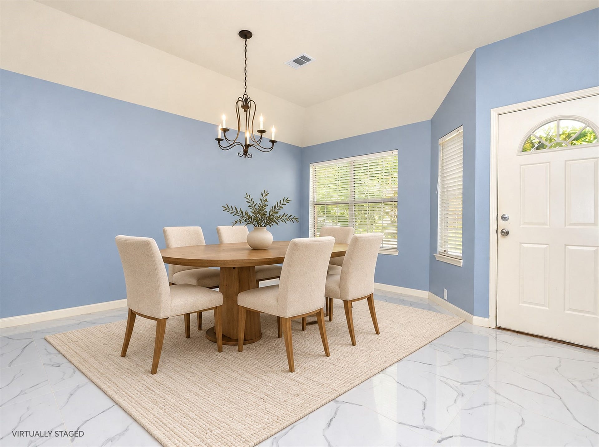 6003 Baldwin Elm St, Richmond, TX 77407 Entrance/Dining Area - AI Staging
***Property is vacant. Photo digitally enhanced with AI; lighting, color, and ceiling appearance adjusted. ***
