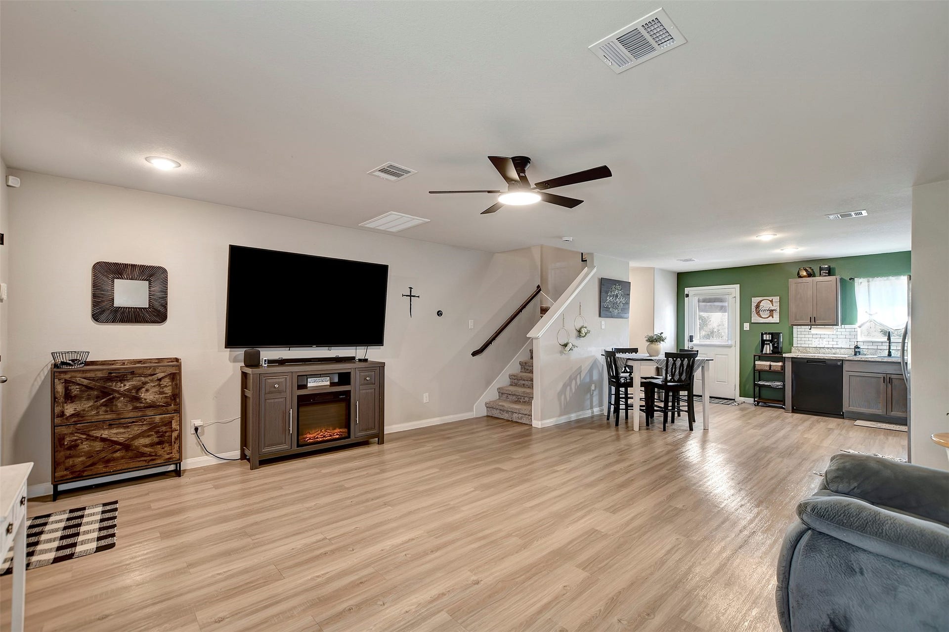 Open concept and so much space!