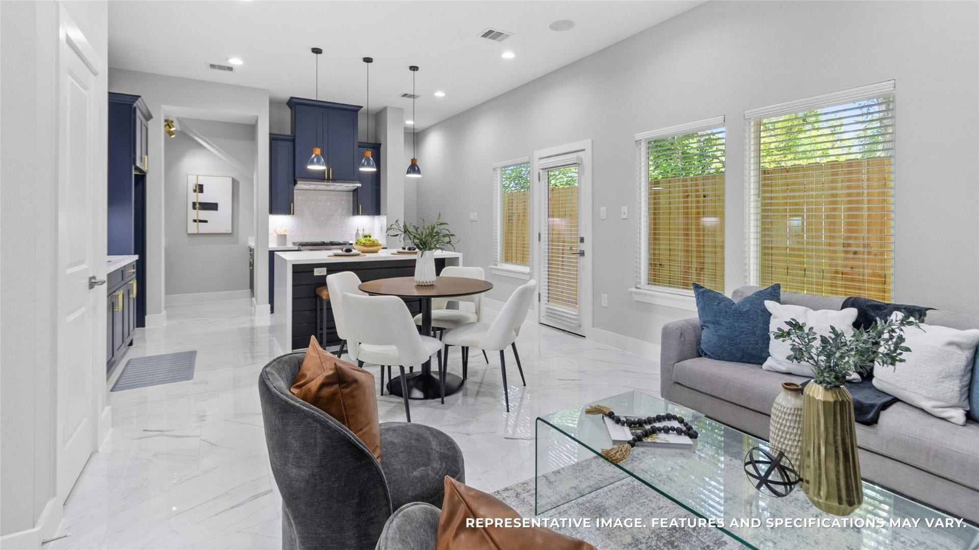 825 Paul Quinn Street, #B, Houston, TX 77091 Take a look at your Living area staged. Note: This is the same floor plan, but a separate unit, not Unit B.