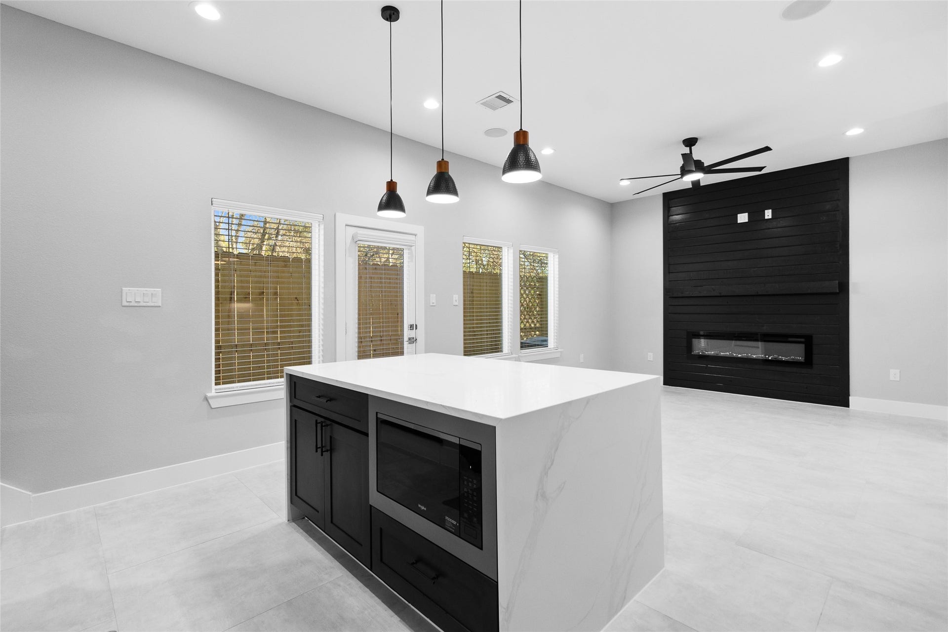 825 Paul Quinn Street, #B, Houston, TX 77091 Standing at the island, you appreciate how the open view connects your kitchen to the living space, so you never miss a moment of the conversation.