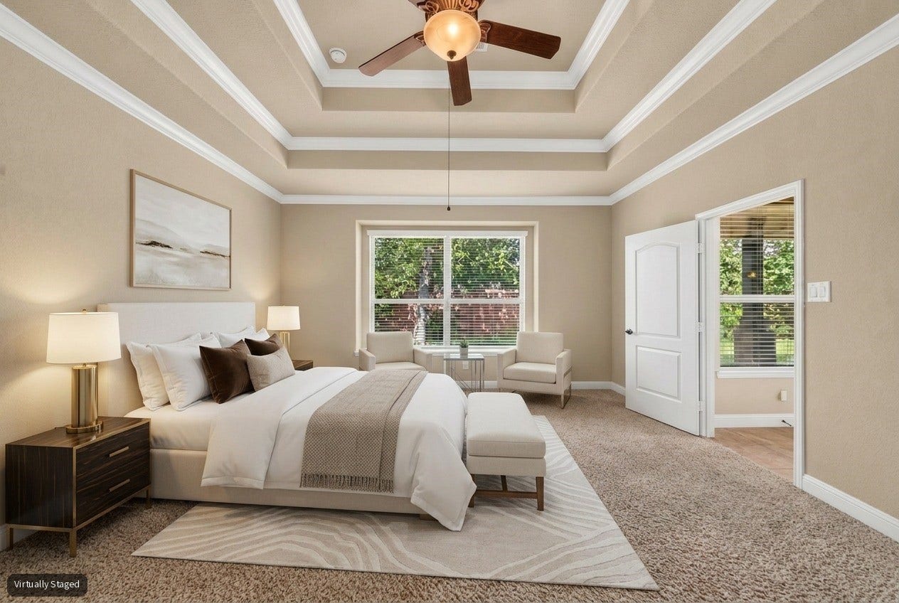 12218 Rampy Green Drive, Tomball, TX 77377 Virtually Staged Primary Bedroom