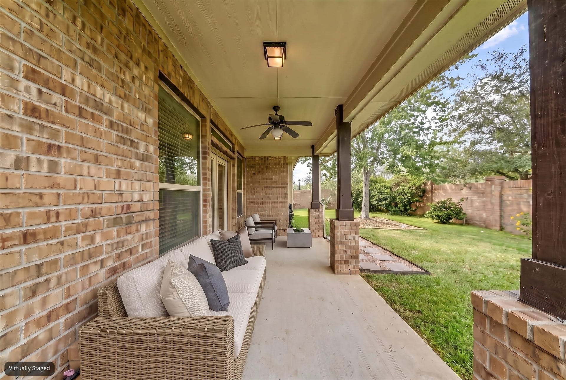 12218 Rampy Green Drive, Tomball, TX 77377 Virtually Staged Patio
