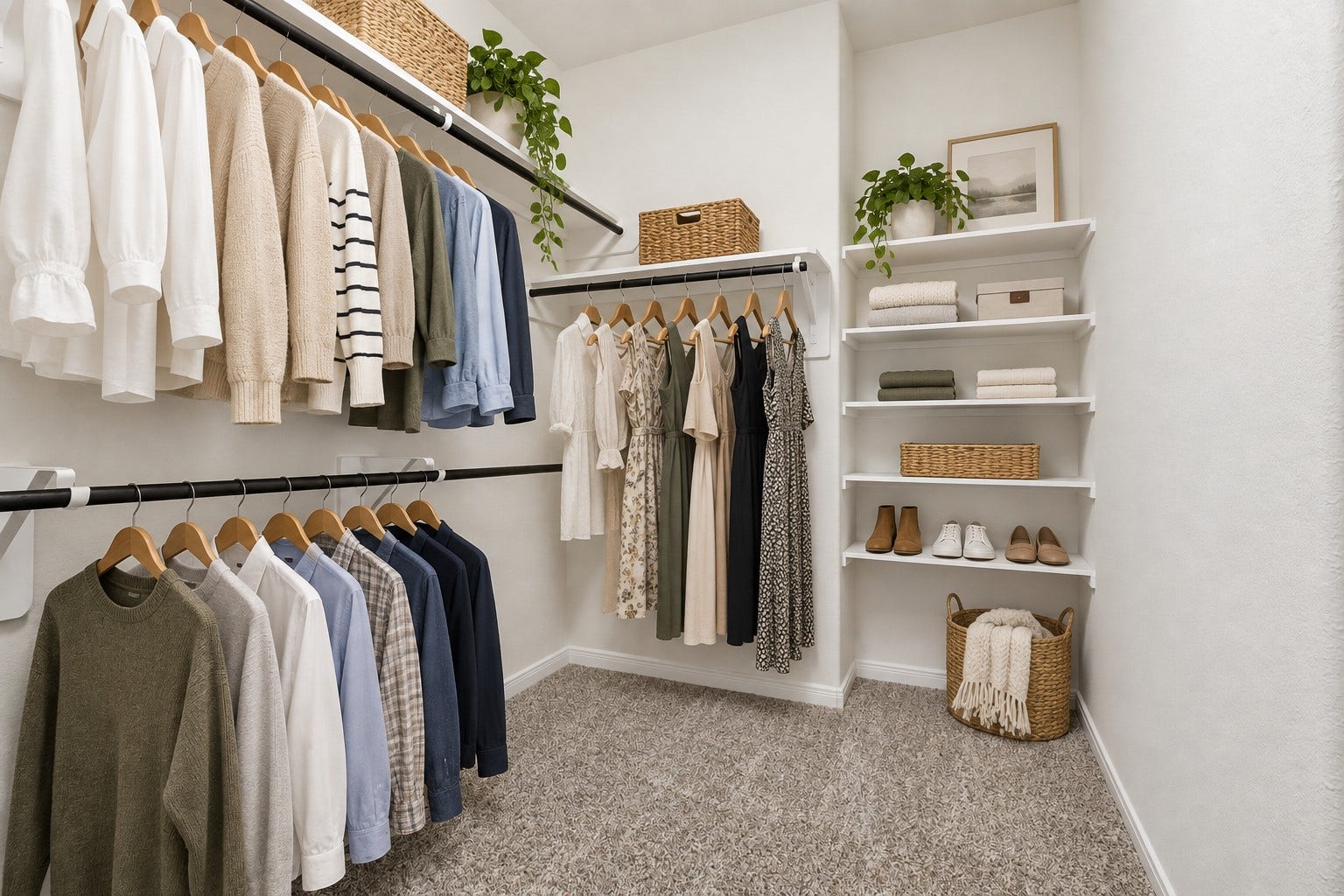 11723 Giovanni Lane, Richmond, TX 77406 Room to Organize Everything Beautifully! This generous walk-in closet offers plenty of hanging space, multiple storage shelves, and room to keep wardrobes neatly organized. A wonderful convenience just steps from the primary bath!