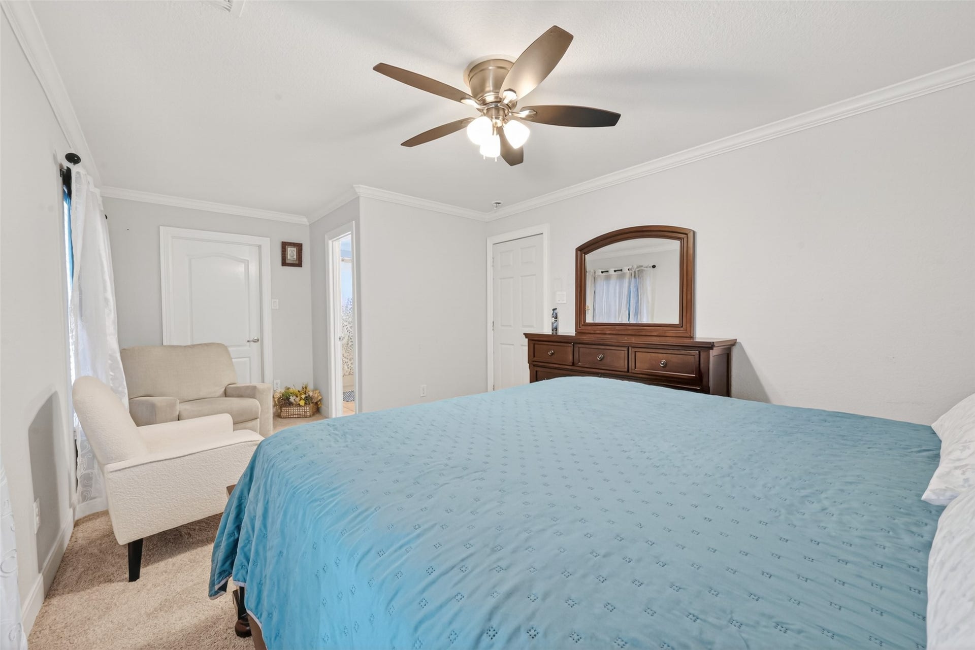 8023 Pool Hill Road, Fulshear, TX 77441 Alternate view of the second-level bedroom showcasing bright interior.