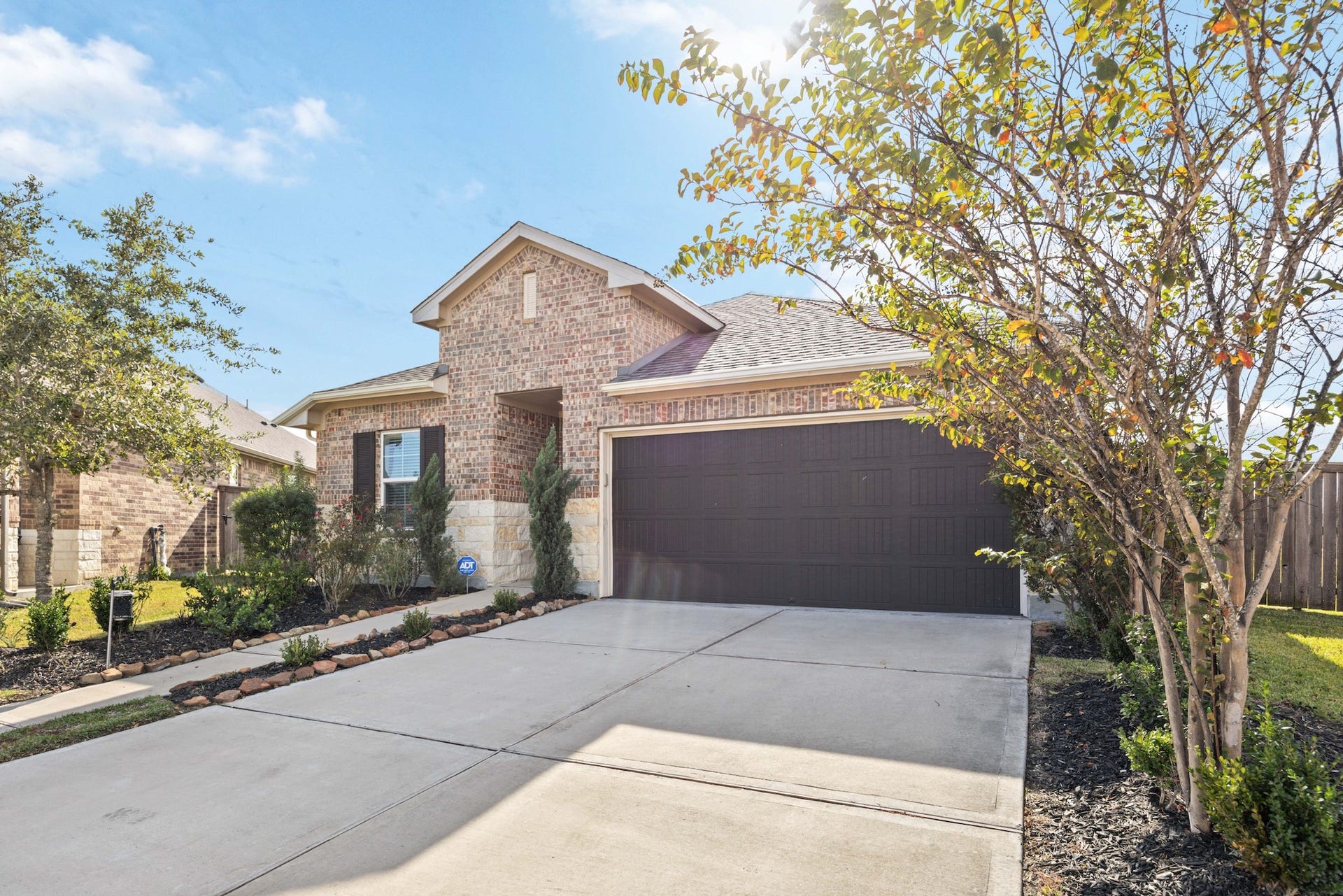 11403 Brookside Arbor Lane, Richmond, TX 77406 Come home to safety and convenience, with a Ring doorbell and exterior cameras both at the front and the back of the house.