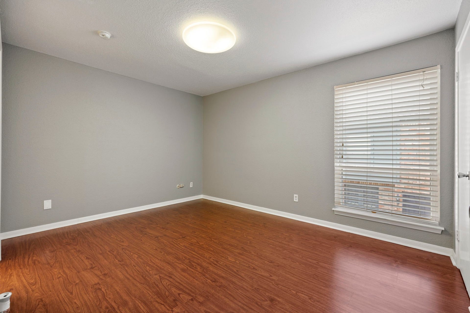 Bedroom 2 is also located upstairs and has its own bathroom and large closet space.